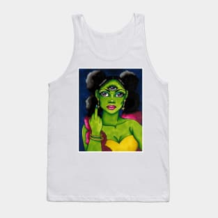 Black Alien Tank Top